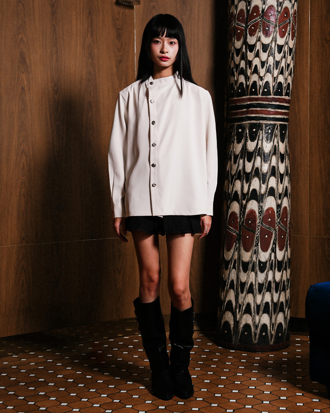 Asymetrical Shirt - Offwhite