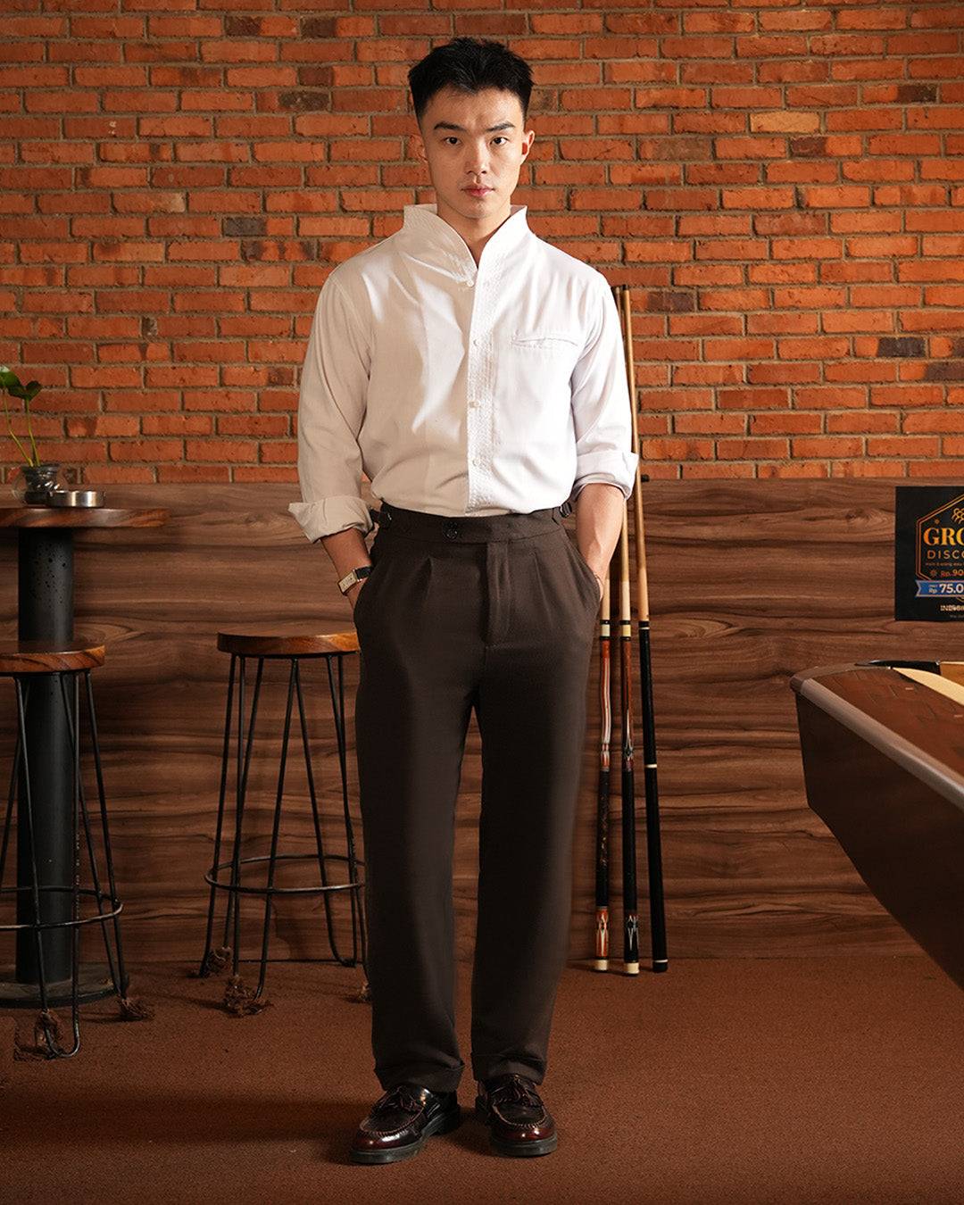 Gurkha Pants Cotton Wool - Coffee