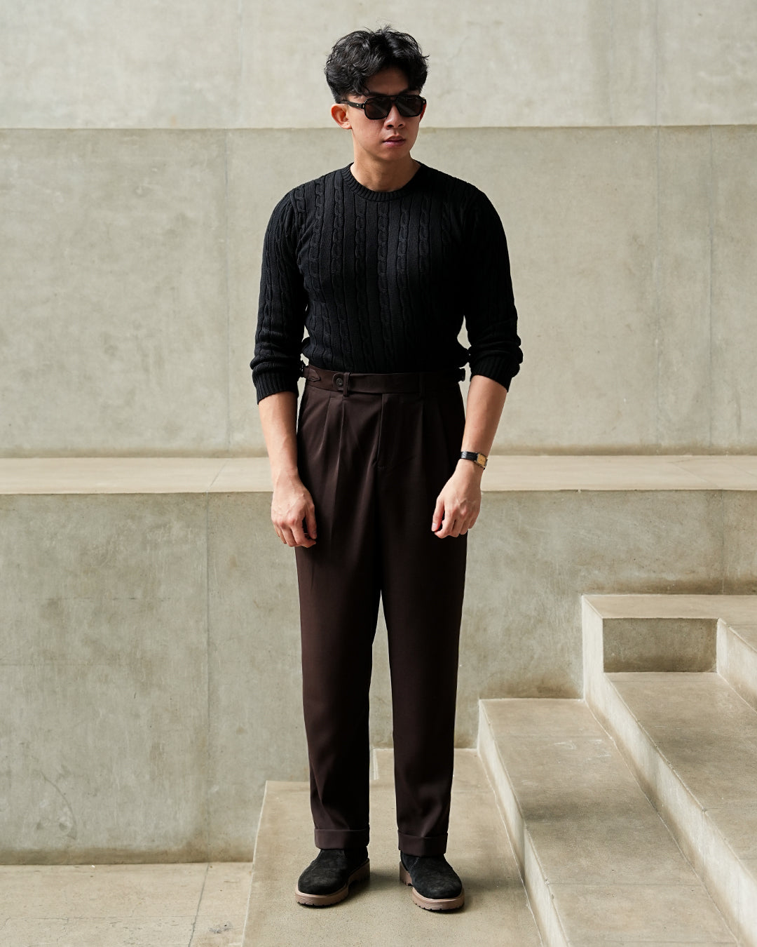 Basic Gurkha Pants - Coffee