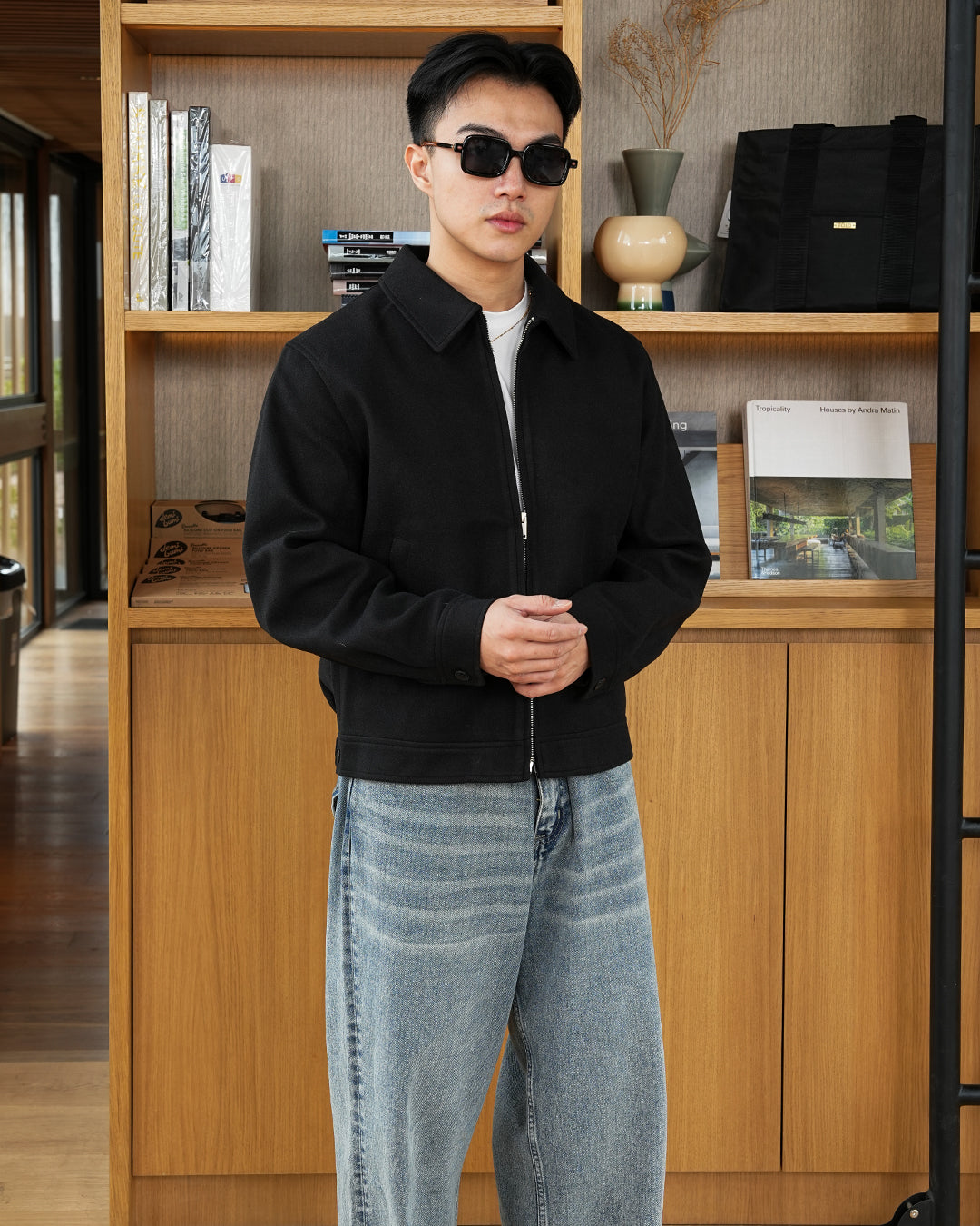 Wool Fiber Jacket SGNR - Black
