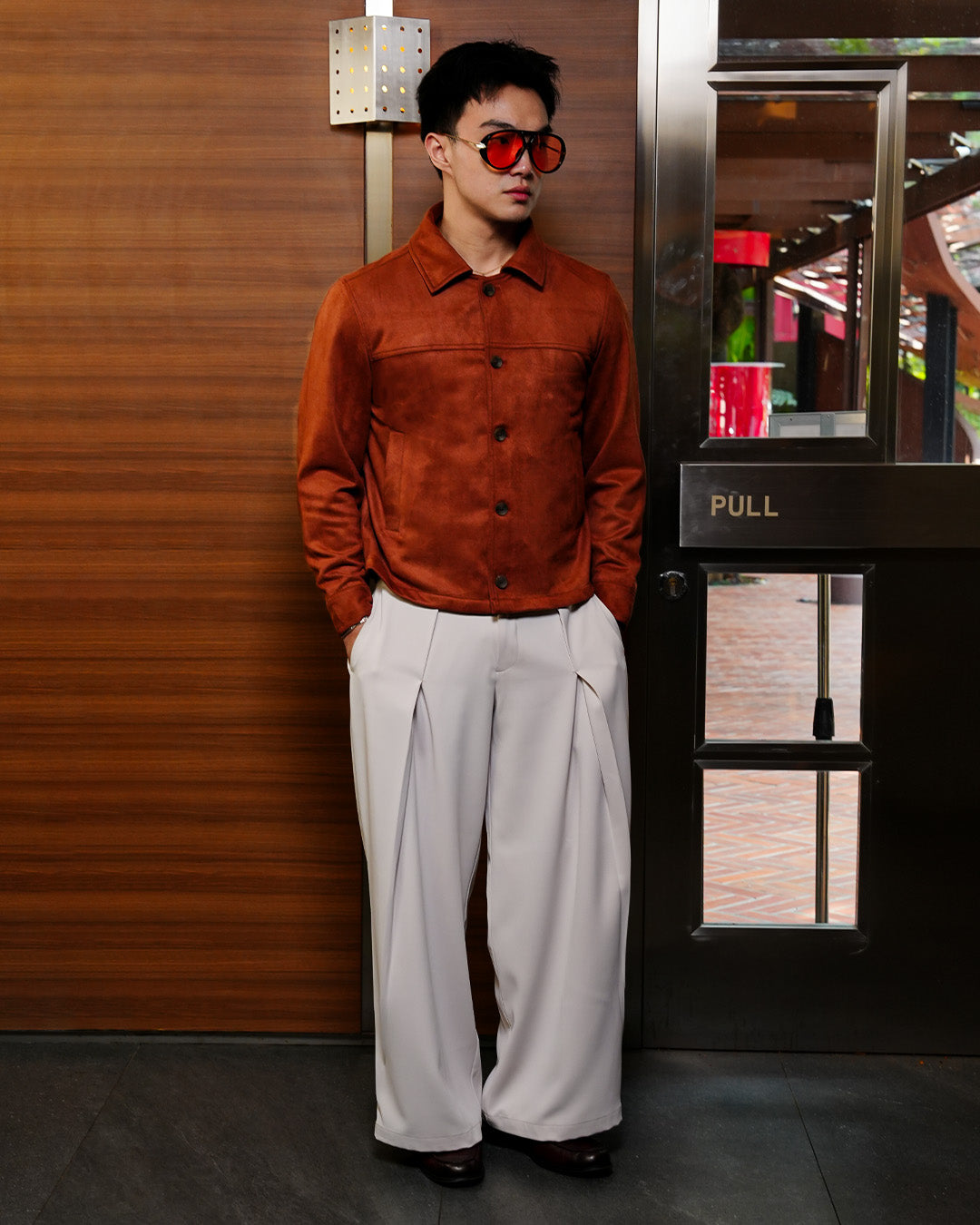 Minimal Button Suede