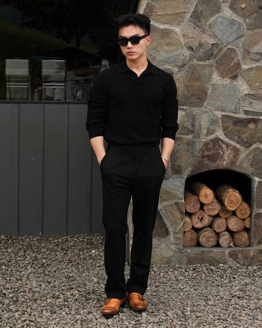 Gurkha Pants Cotton Wool - Black