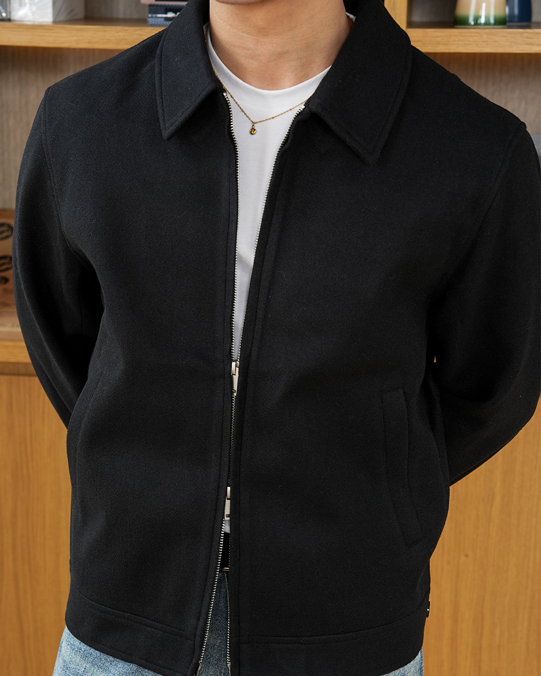 Wool Fiber Jacket SGNR - Black