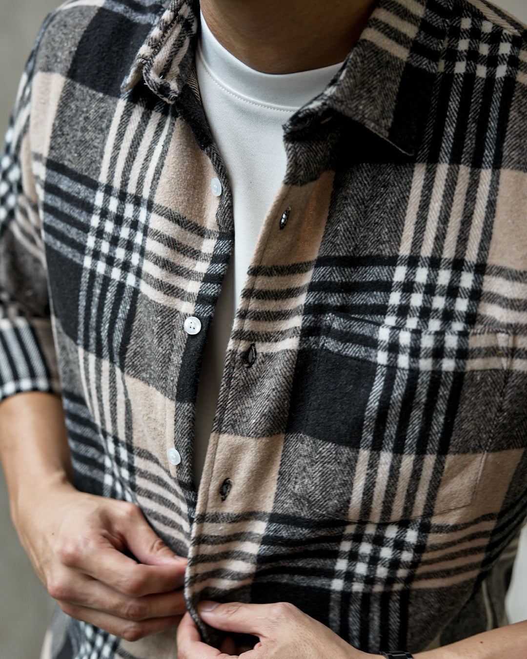 Classic Flannel Shirt - Midnight Square