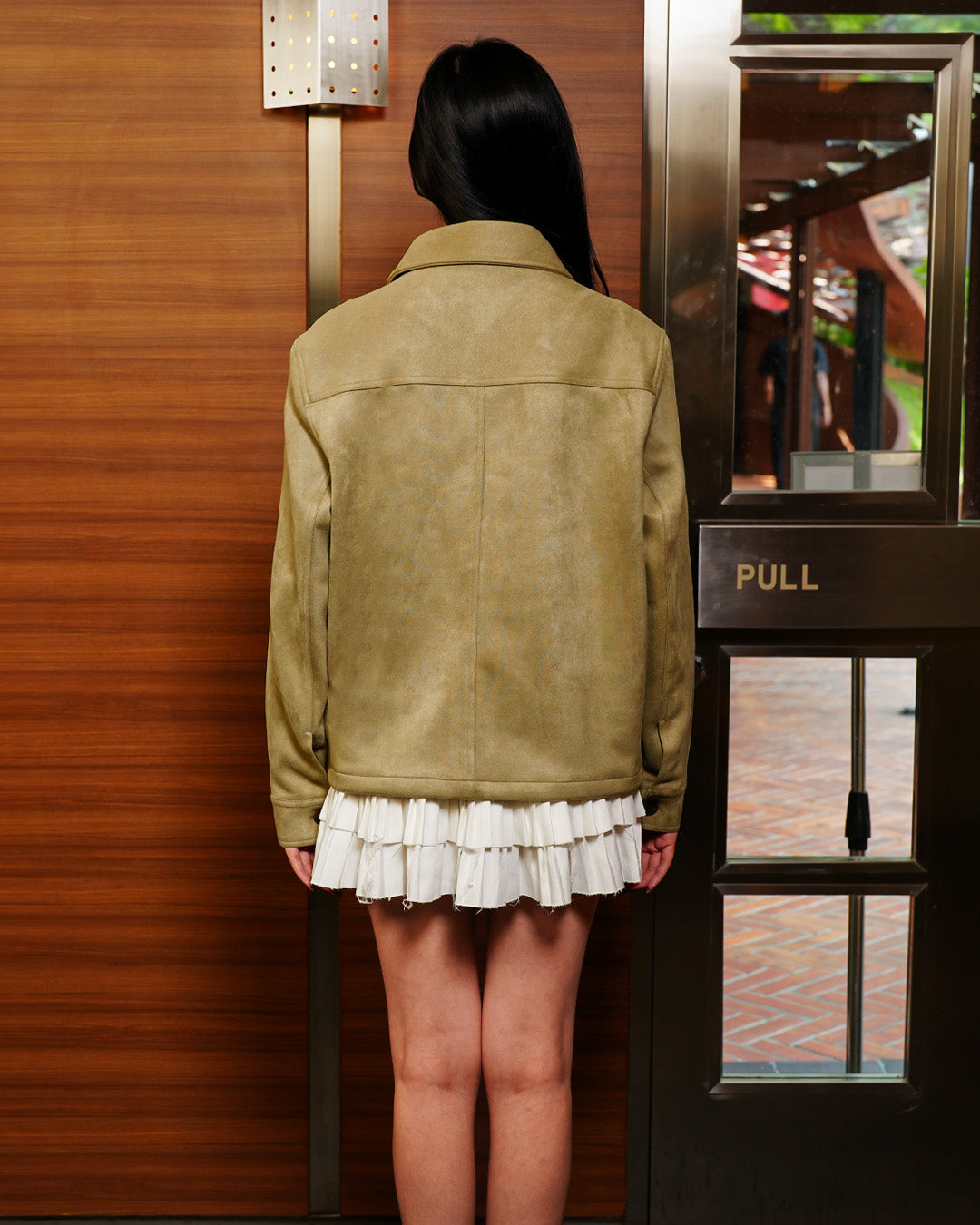 Minimal Button Suede