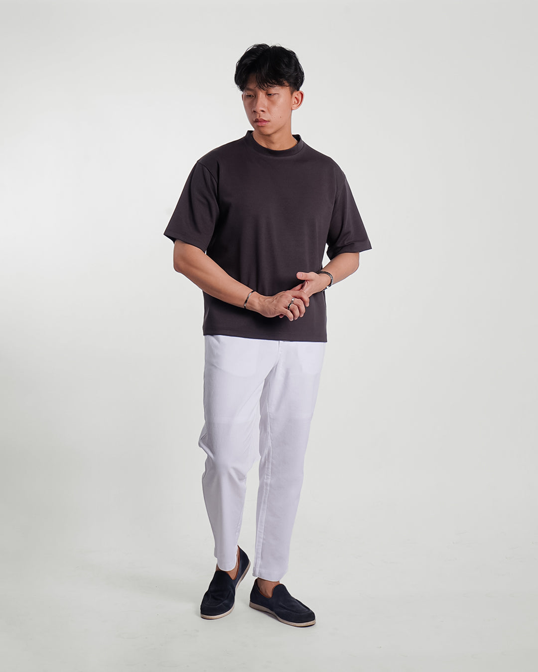 Oversize Tees Shirt Minimal Breeze Wear - Charcoal