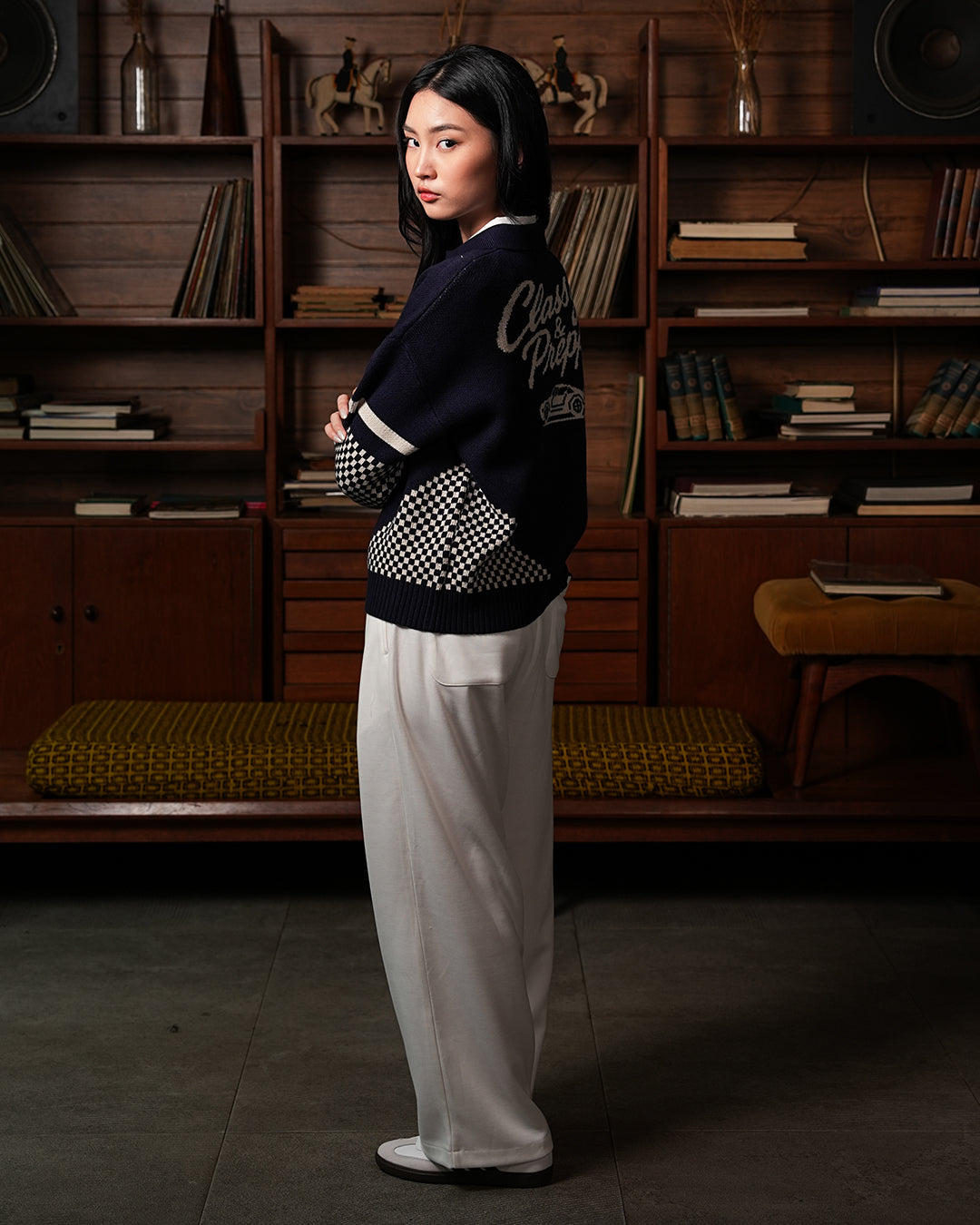 Race Knitwear Half Zip SIGNORE  - Navy