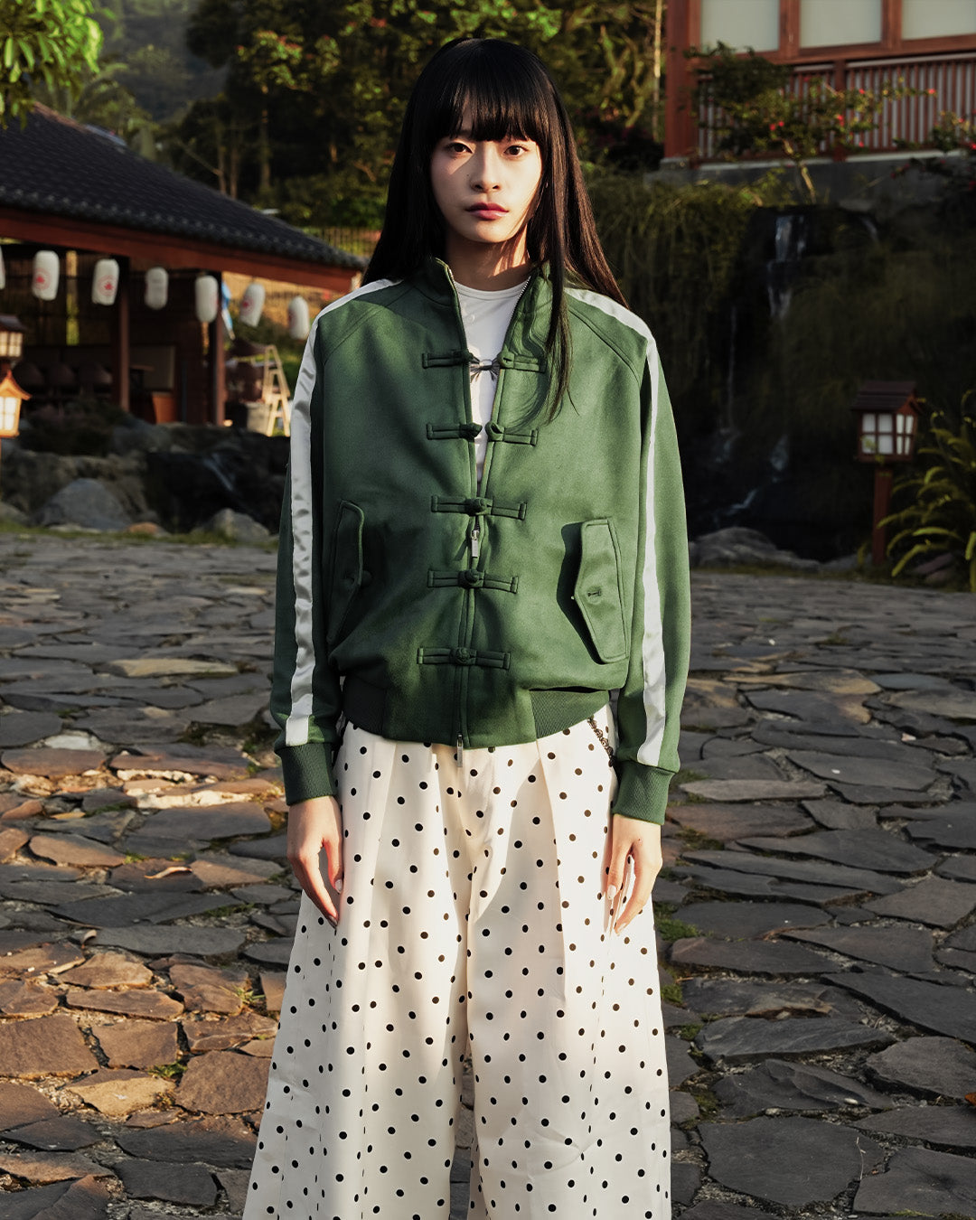 Chongsam Suede Jacket Limited - Heritage Green