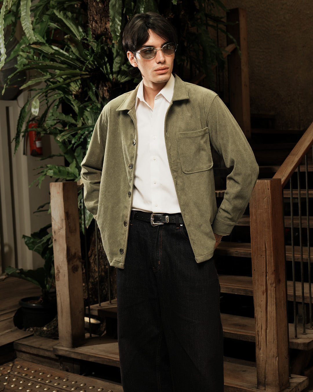Overshirt Corduroy - Sage Green