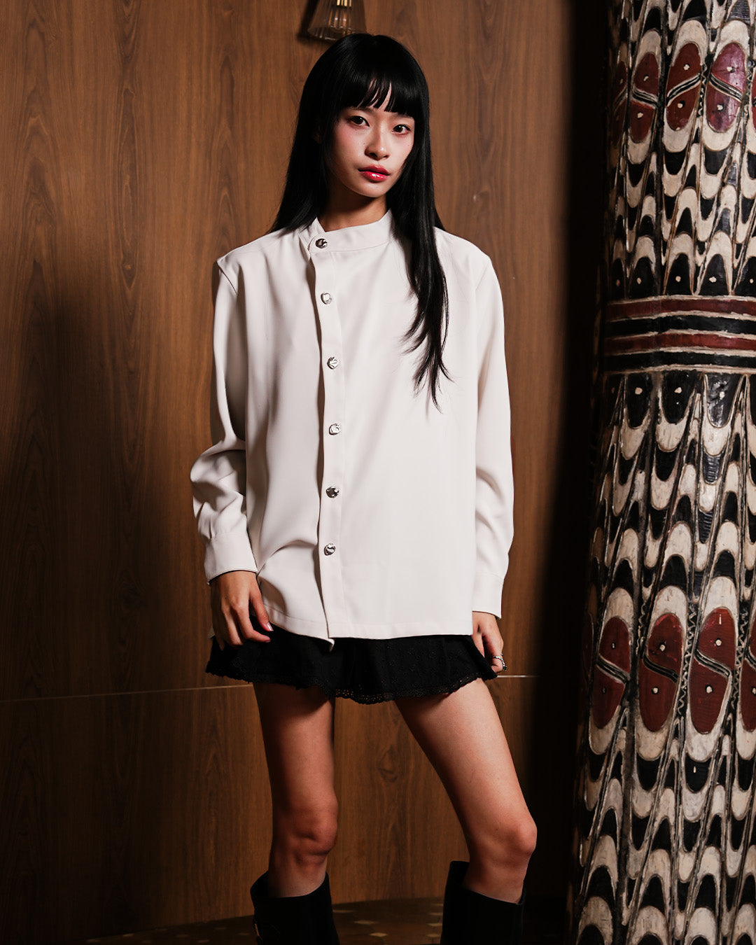 Asymetrical Shirt - Offwhite