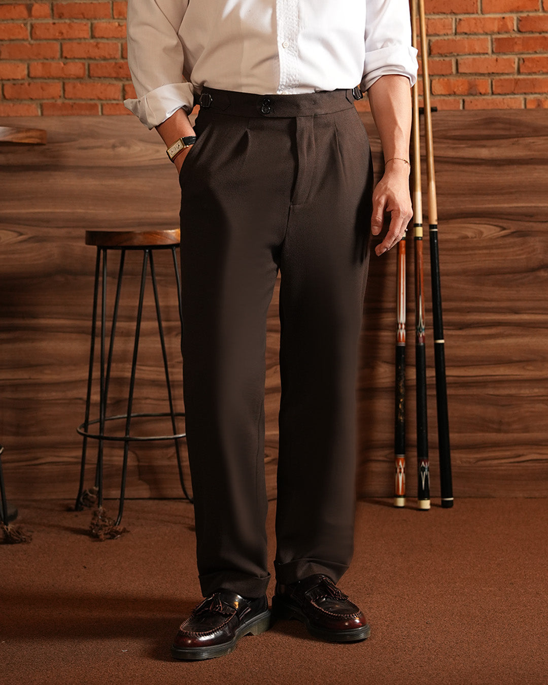 Gurkha Pants Cotton Wool - Coffee