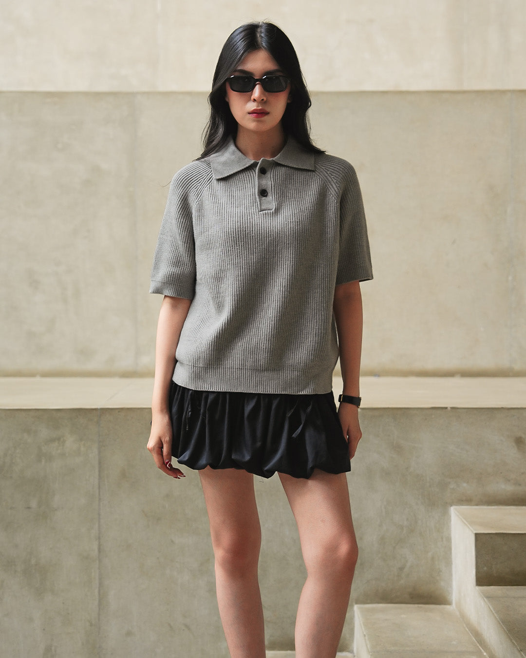 Maison Polo Short Sleeve - Gray