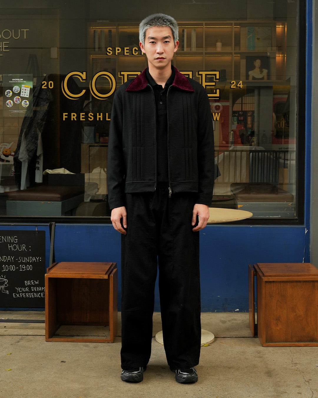 Milano Pleat Jacket - Black