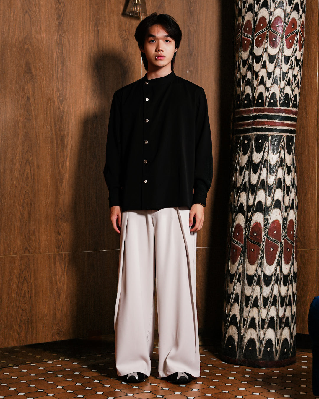 Asymetrical Shir - Black