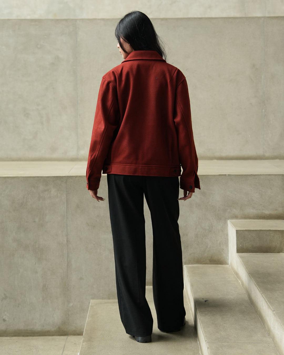 Wool Fiber Jacket SGNR - Teracotta