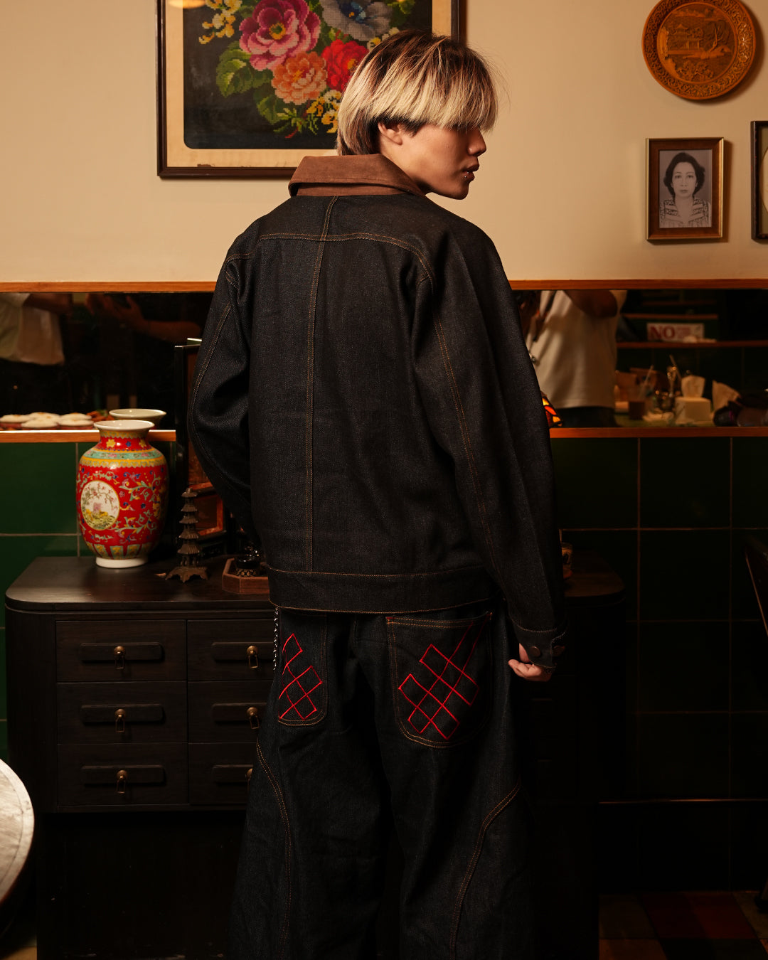 Denim Suede Rail Jacket