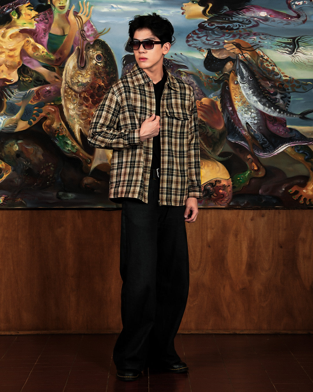 Flannel Overshirt Jacket - Hazel Tartan