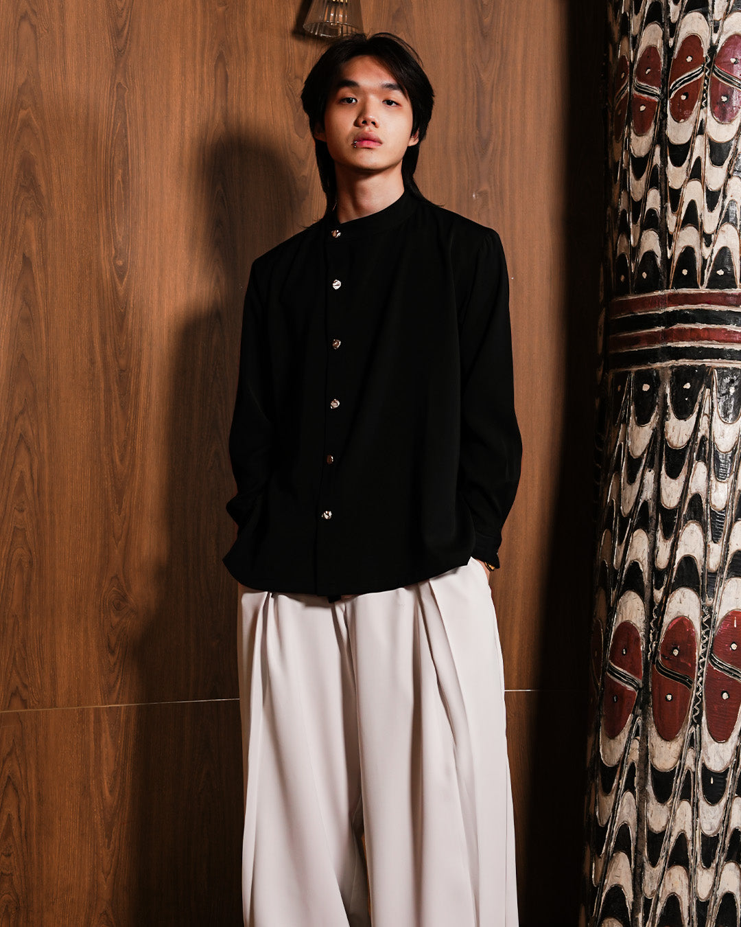 Asymetrical Shir - Black