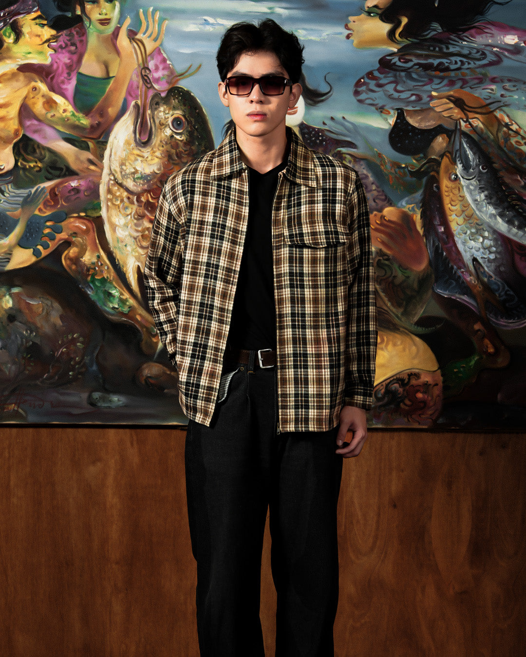 Flannel Overshirt Jacket - Hazel Tartan