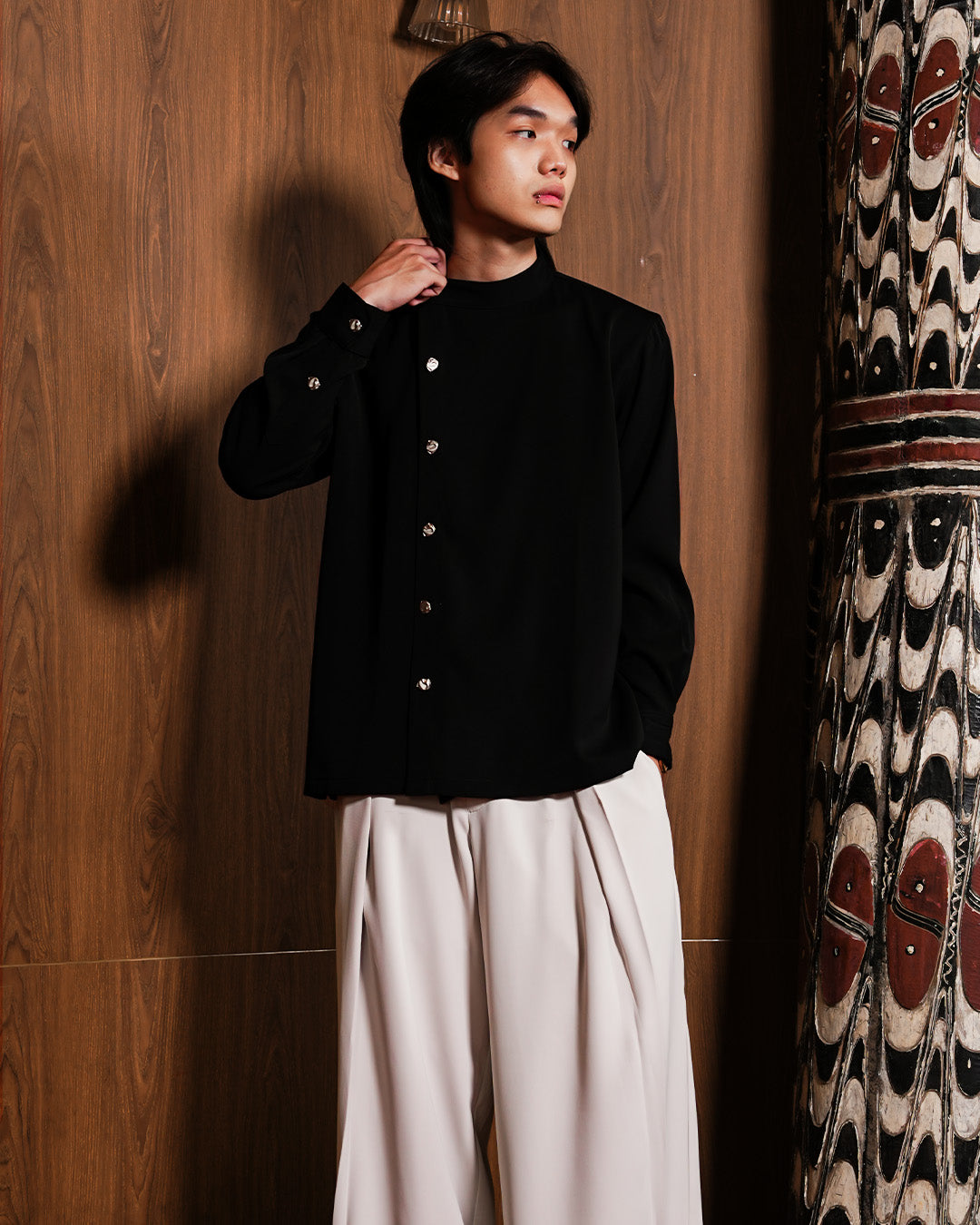Asymetrical Shir - Black