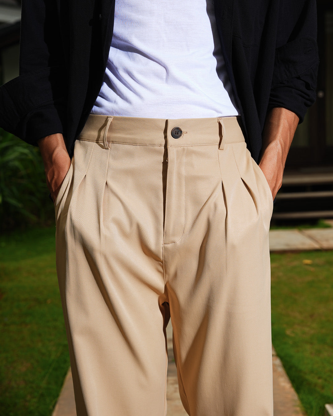 Modern Fit Chino Pants - Beige