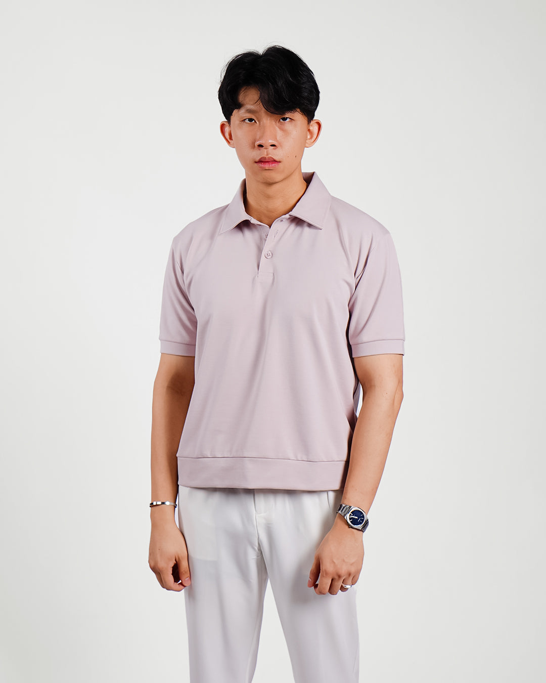 Polo Modern Fit Minimal Breeze Wear - Oyster Gray