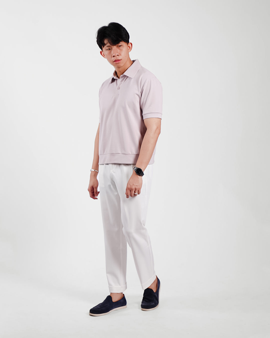 Polo Modern Fit Minimal Breeze Wear - Oyster Gray