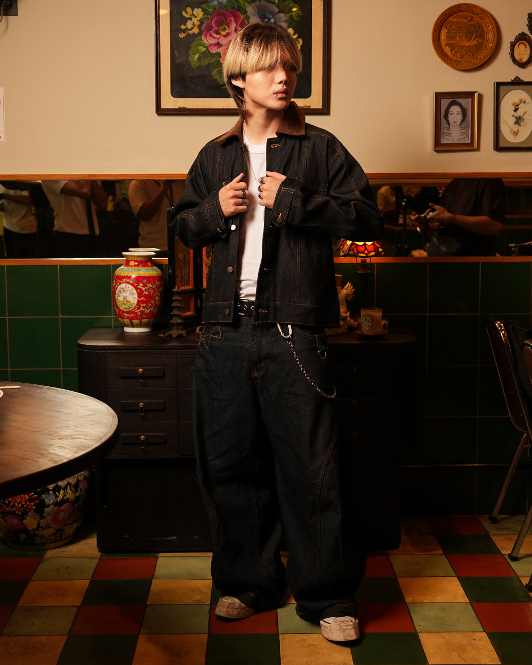 Denim Suede Rail Jacket