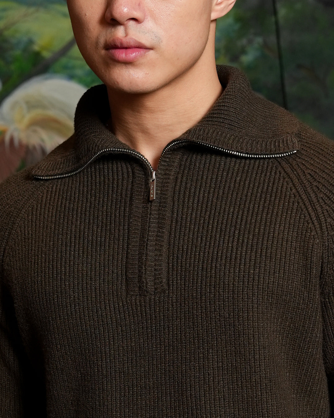 Classic Pull-Zipper SIGNORE - Olive