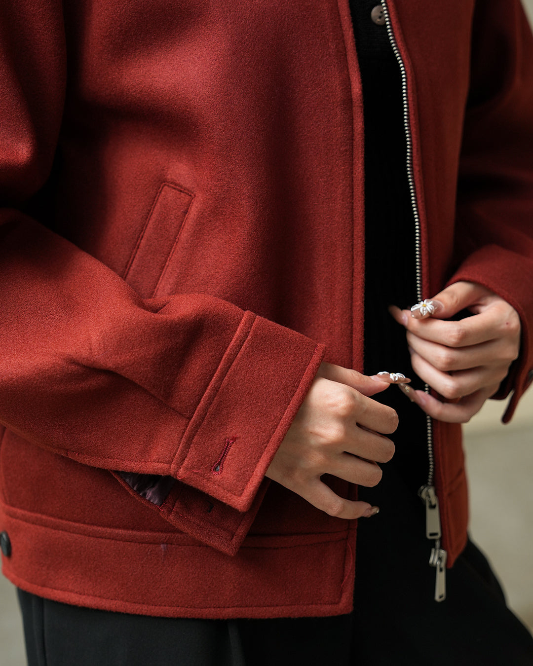 Wool Fiber Jacket SGNR - Teracotta