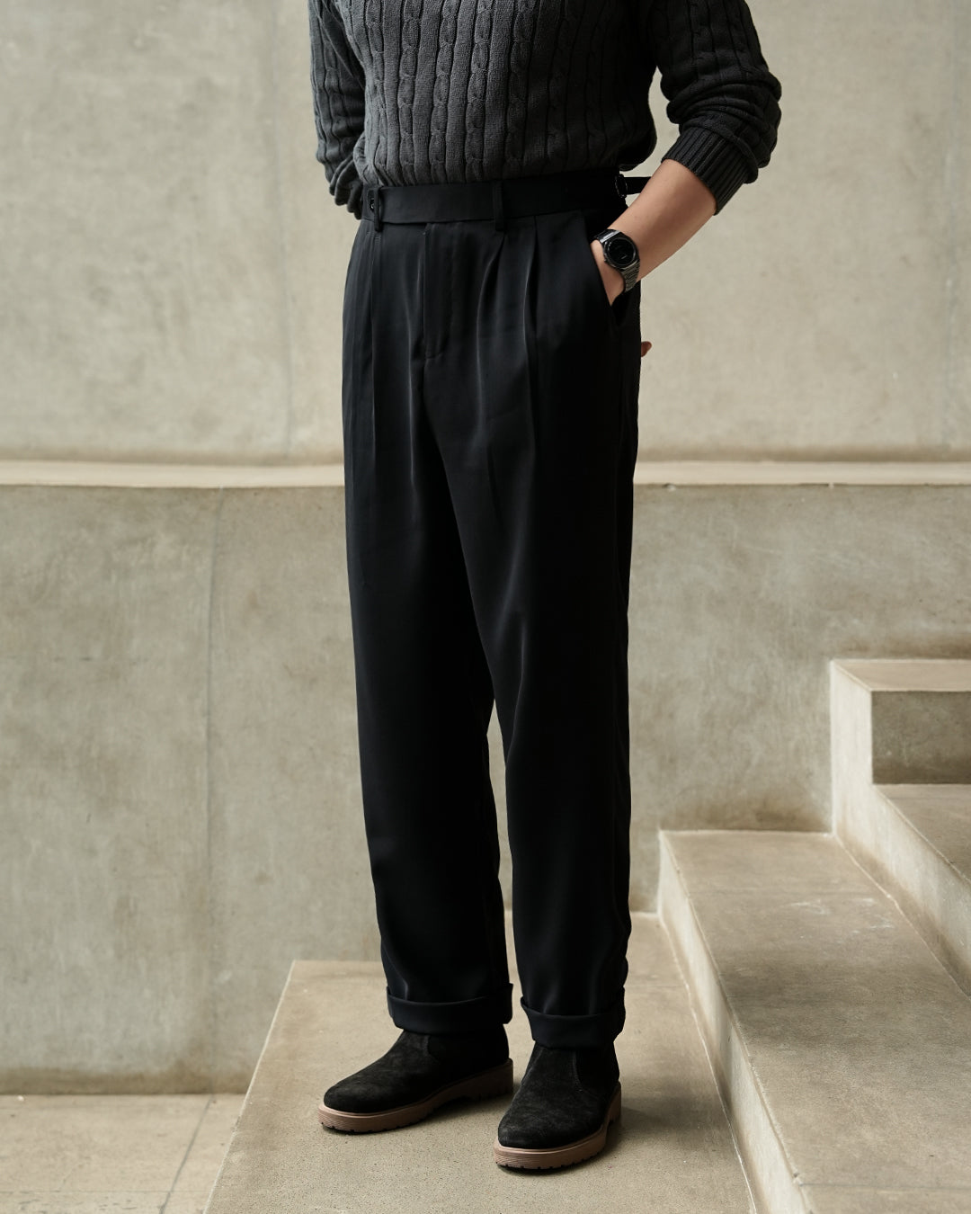 Basic Gurkha Pants - Black