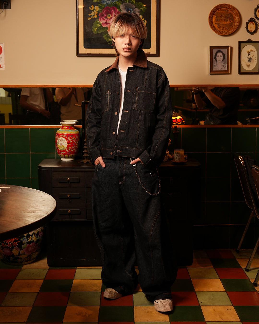 Denim Suede Rail Jacket