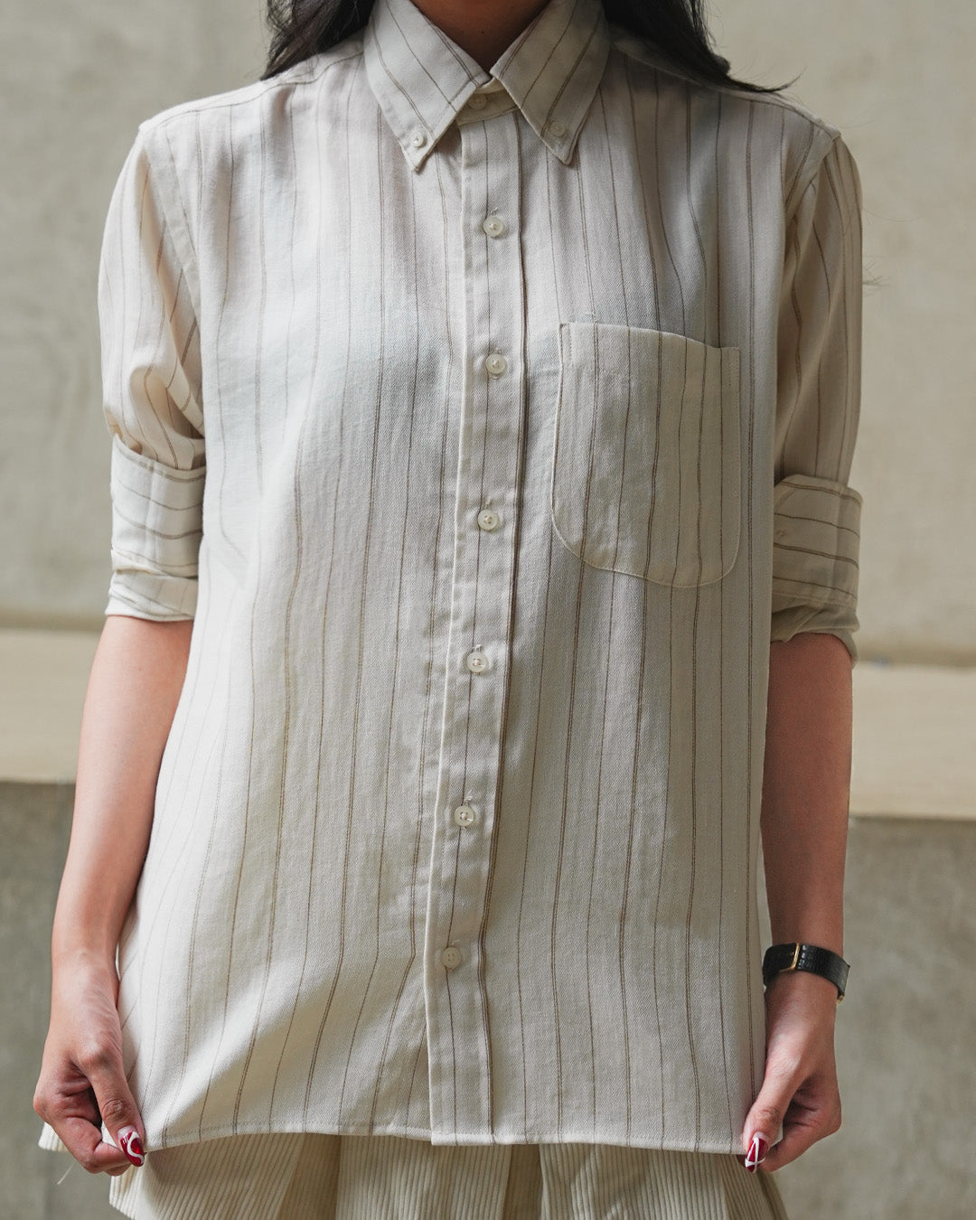 Abstract Stripe Shirt - Offwhite
