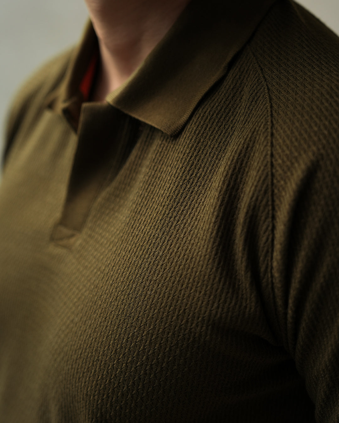 Ribs Polo Textured - Army