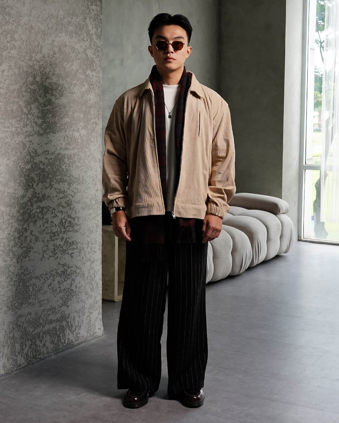 Minimal Jacket Corduroy - Biege