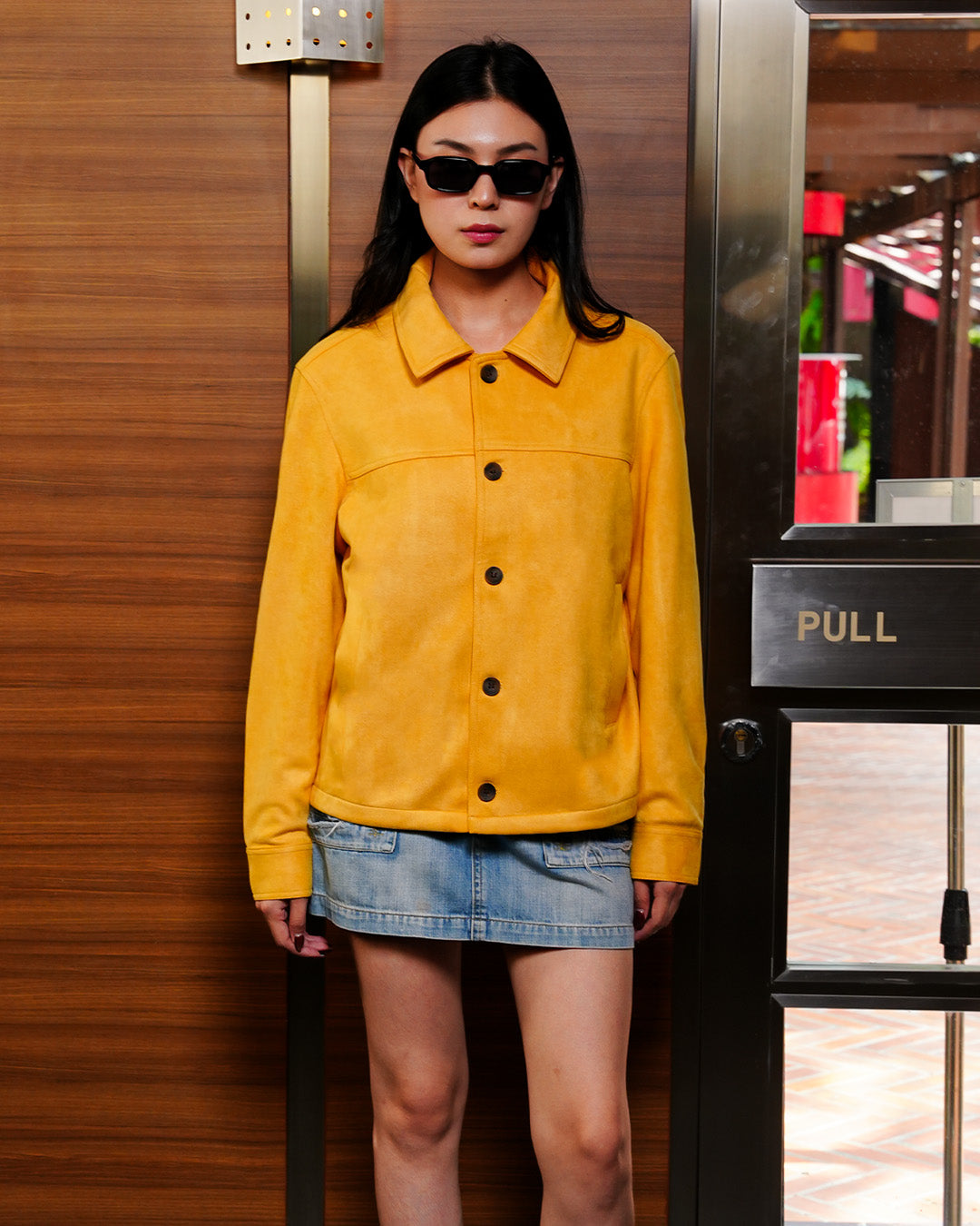 Minimal Button Suede