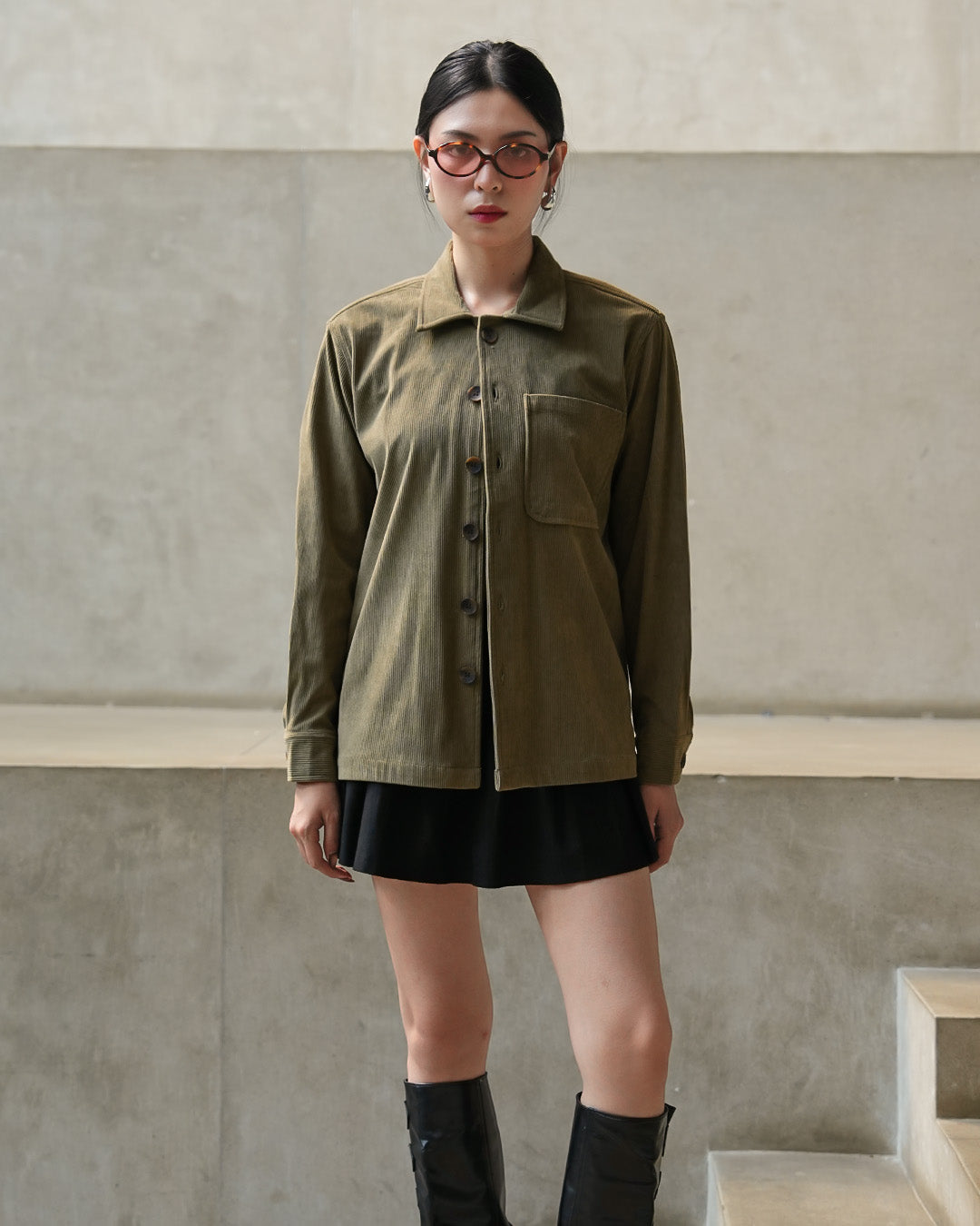 Overshirt Corduroy - Sage Green