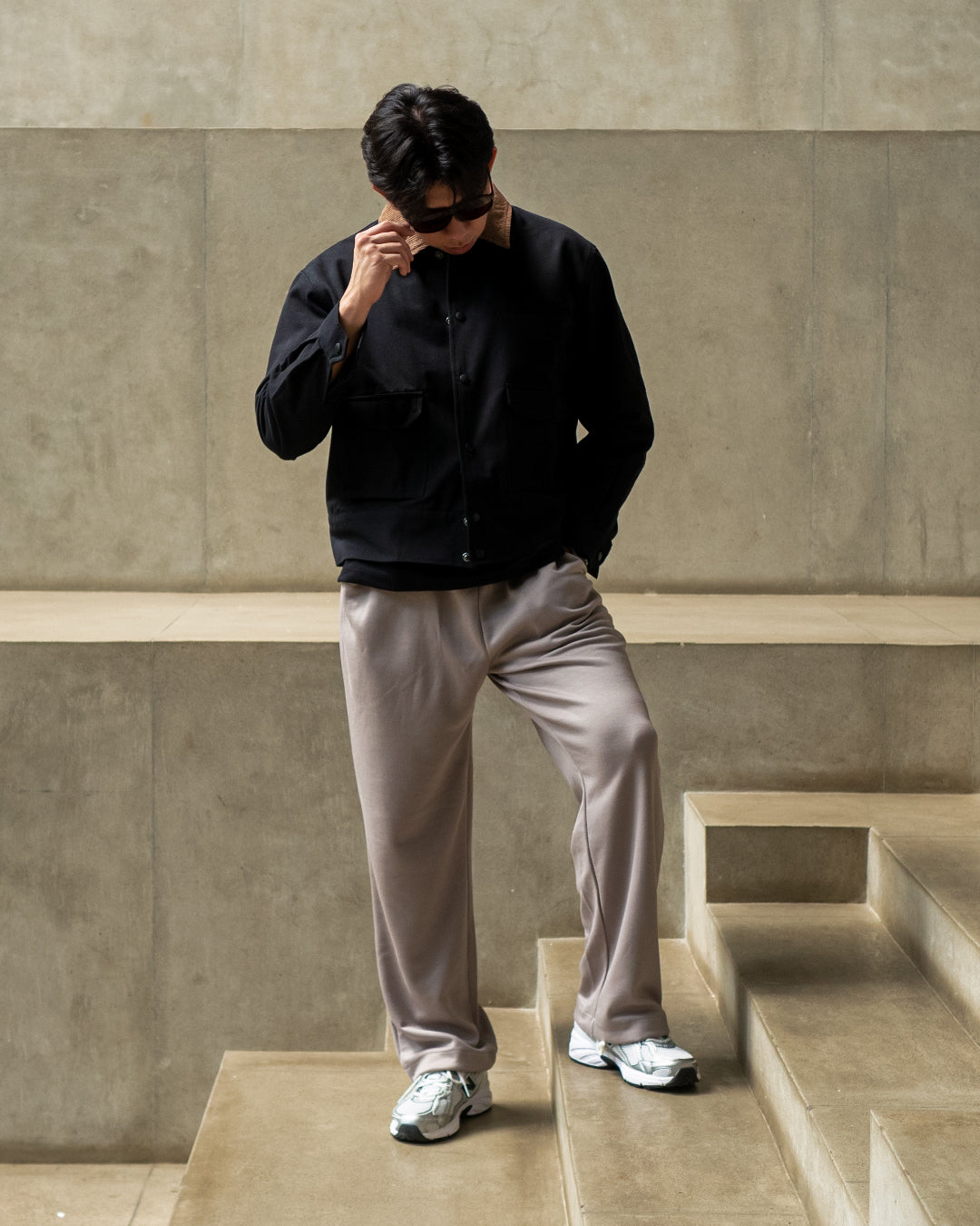 Marsotto Work Canvas Jacket - Black Camel