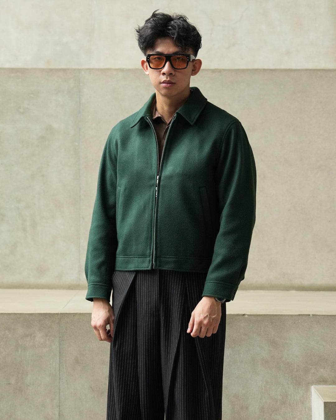Wool Fiber Jacket SGNR - Emerald