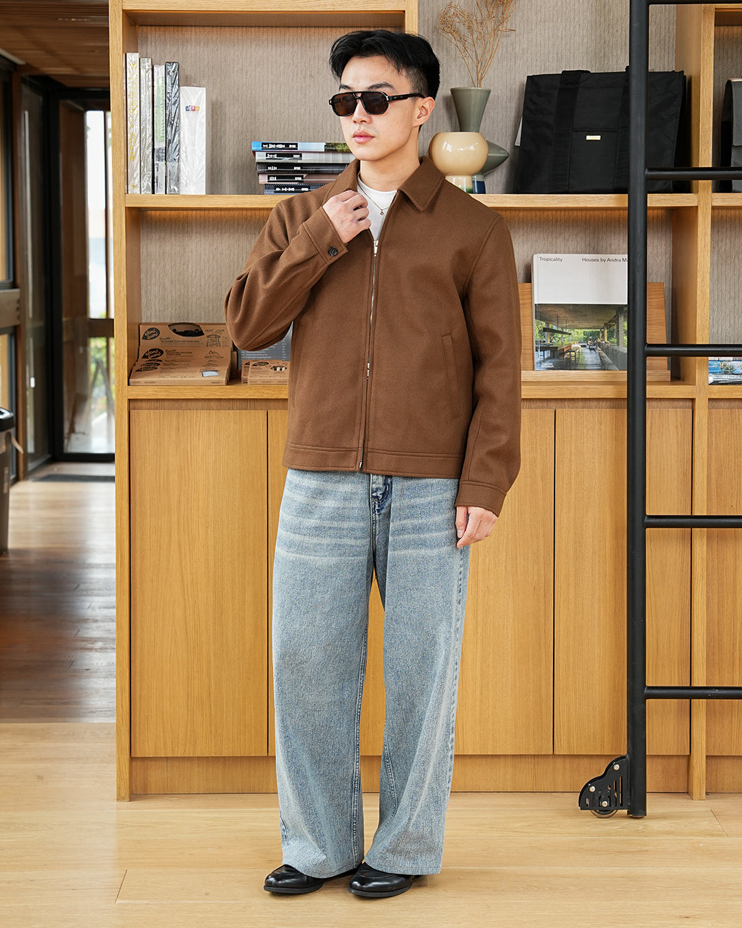 Wool Fiber Jacket SGNR - Brown