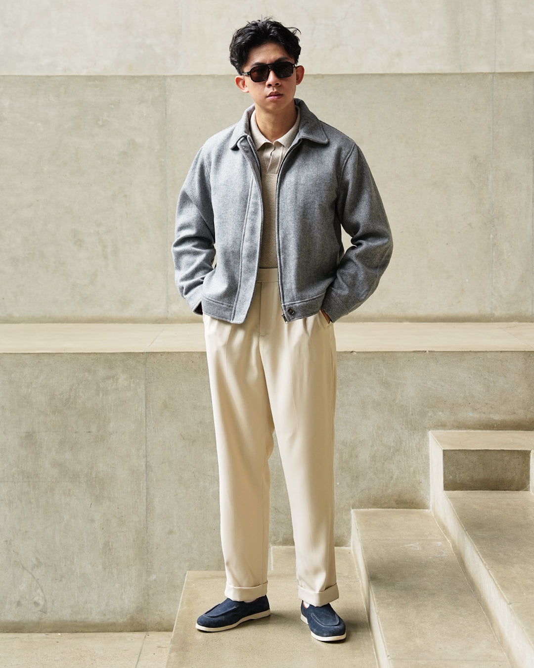 Woolaken Minmal Jacket - Gray