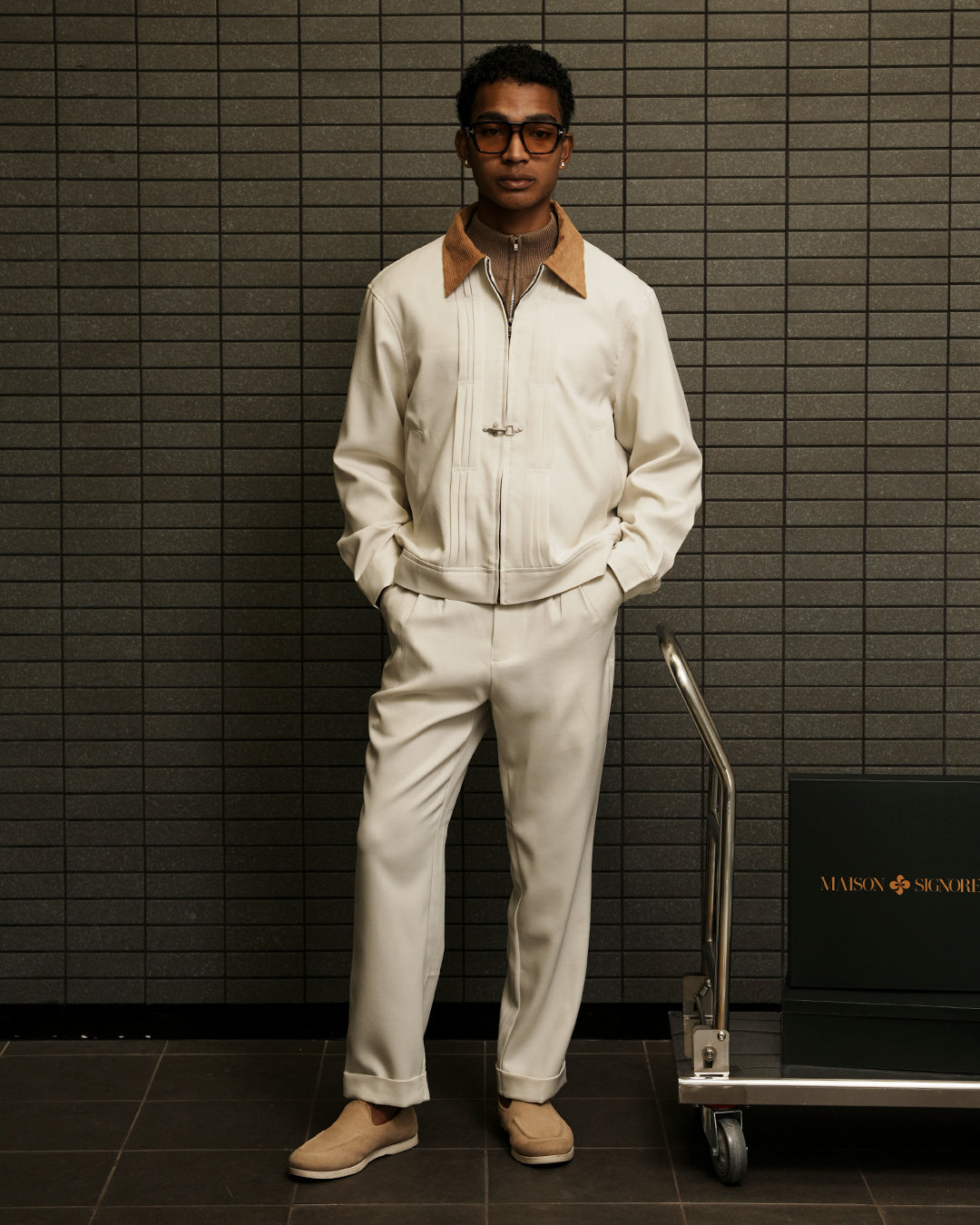 Monaco Clasp Jacket - Offwhite