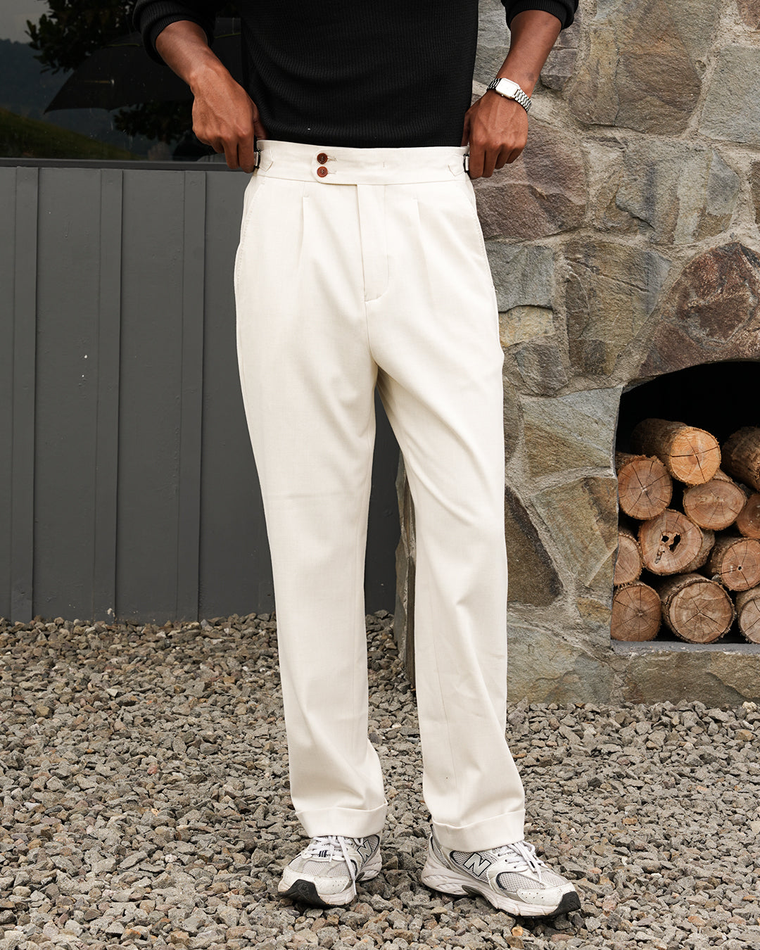 Gurkha Pants Cotton Wool - Offwhite