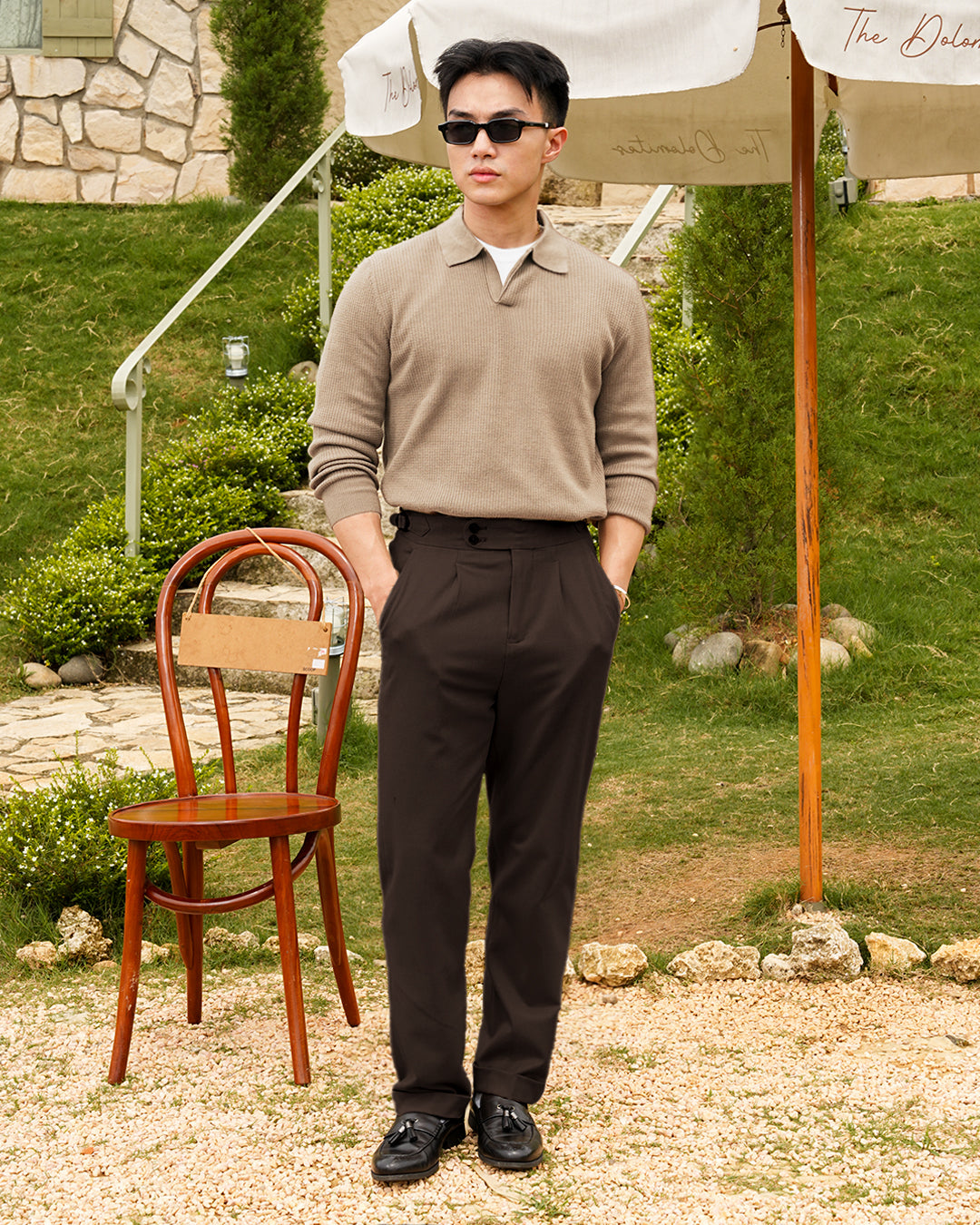 Essentials Polo Knitwear - Beige