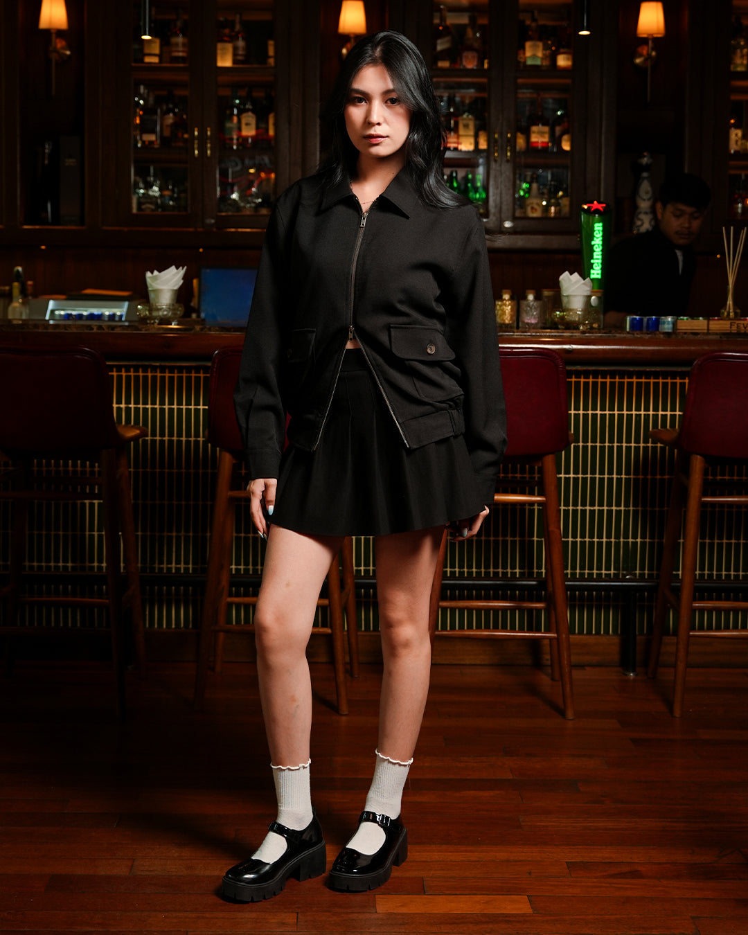 Bomber Forevan Jacket - Black