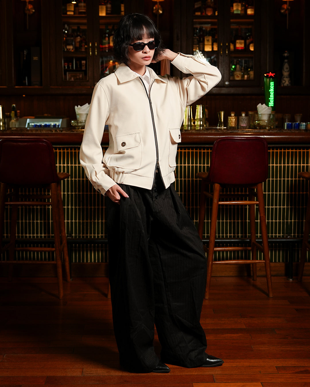 Bomber Forevan Jacket - Offwhite