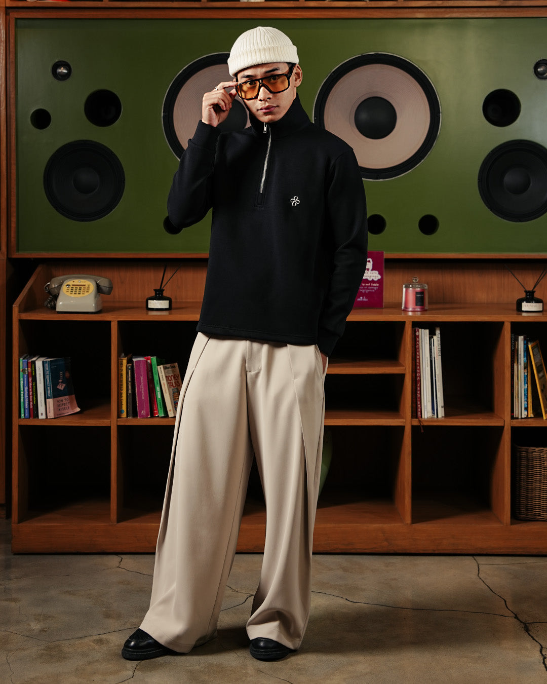 Half Zip Bordir Maison Polo