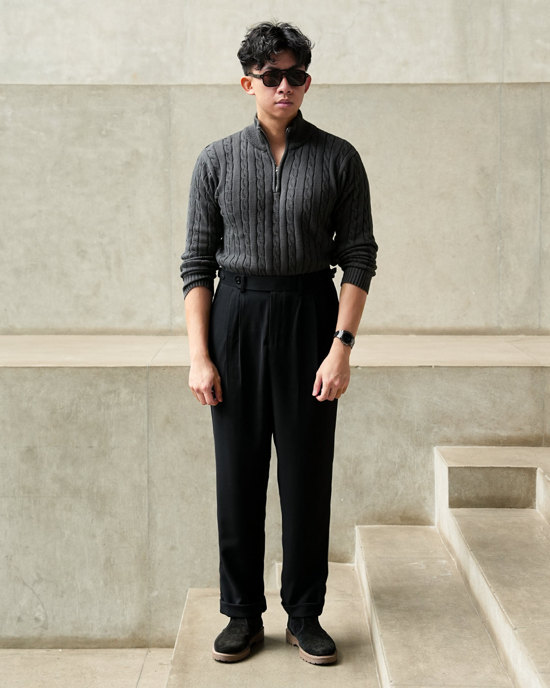 Basic Gurkha Pants - Black