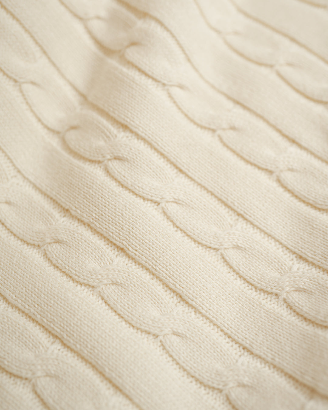 Cable-Knit Cotton GG Half-Zip Sweater