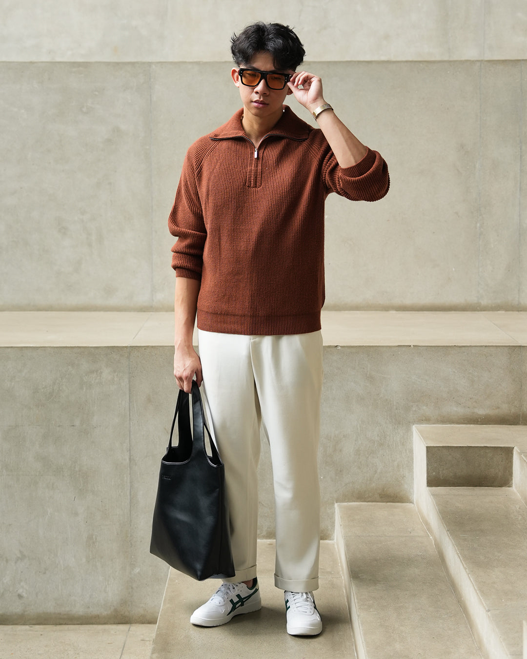 Classic Pull-Zipper SIGNORE - Camel